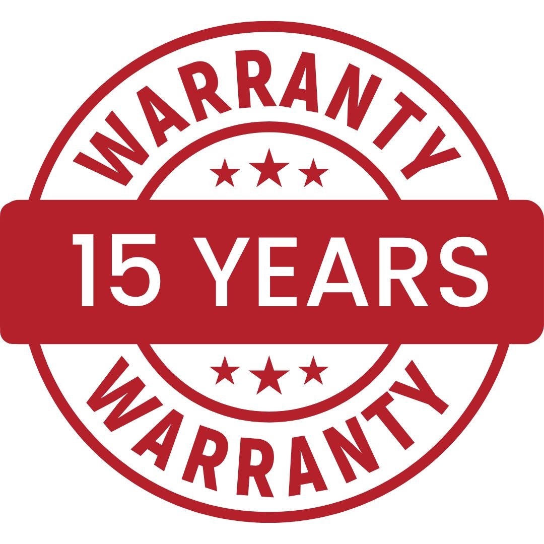 15 years WARRANTY