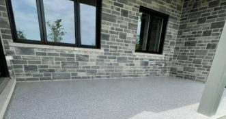 Patio epoxy flooring