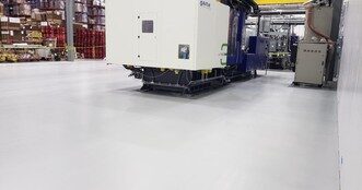 Manufacturing and warehousing floor coating services by Custom Coatings Cape Cod MA